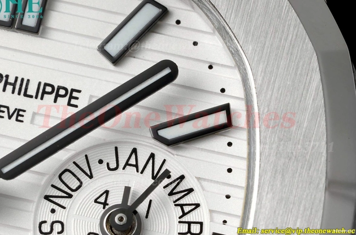 Nautilus 5740 40mm A240 Stk SS SS GRF White 0307